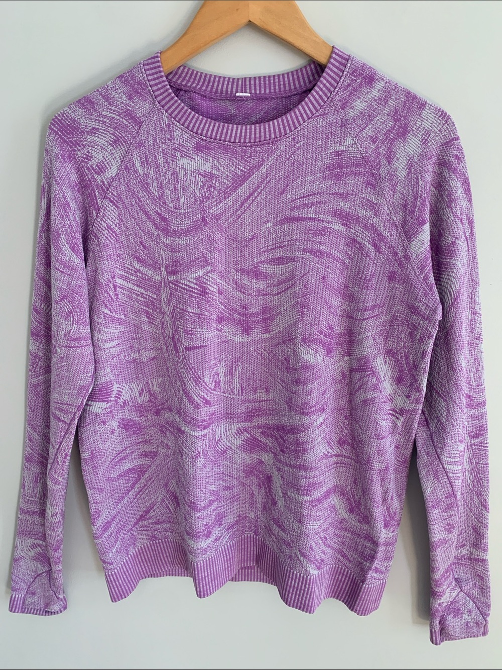 Lululemon Rest Less Pullover Stratum Overlay Moonlit Magenta Faint Lavender